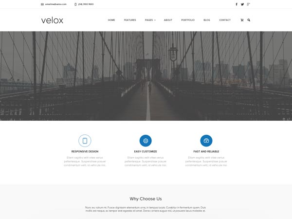 Velox Website Template