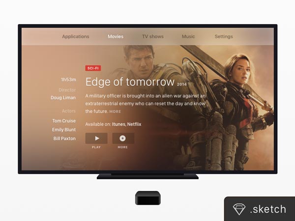 Apple TV & TV Screen Mockup