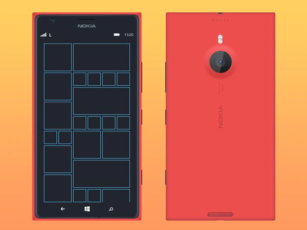  Nokia Lumia 1520 Mockup