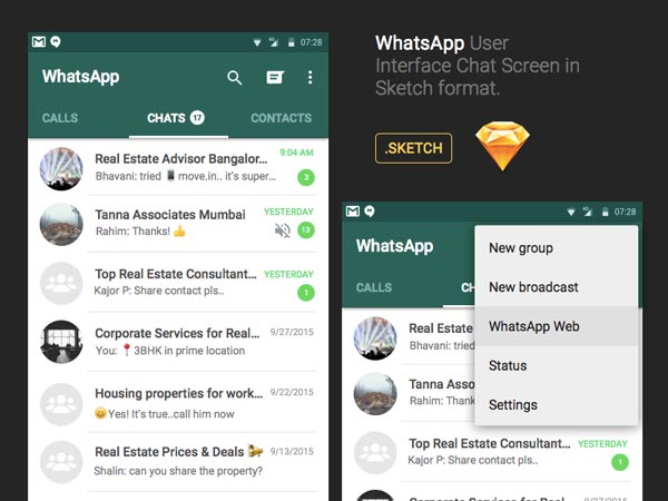 Download WhatsApp Chat UI Design | DesignerMill