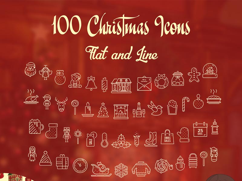 100 Free Christmas Icons