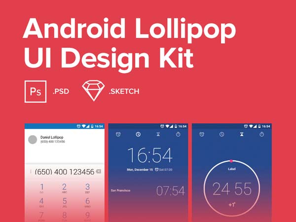 Android Lollipop UI Kit