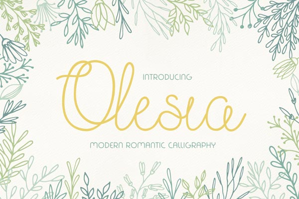Olesia - Free Script Font