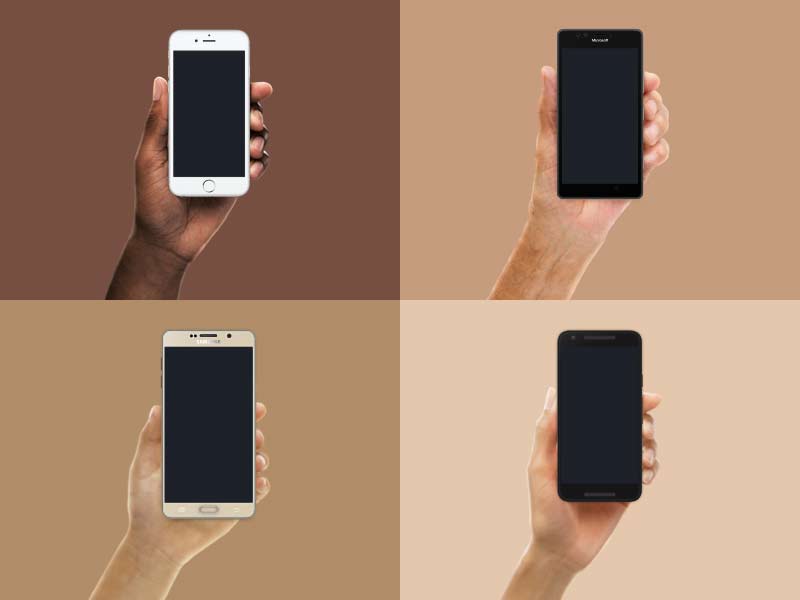 Diverse Device Hands - Created by Facebook