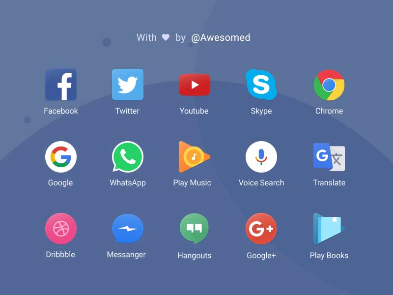 Popular Apps - Icon Set