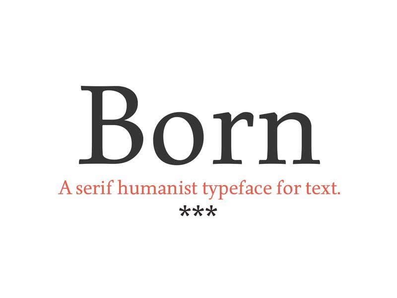 Born - Free Font