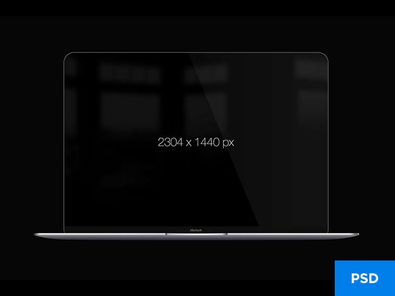 MacBook Mockup - Free PSD