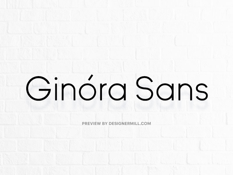 Ginóra Sans - Free Font