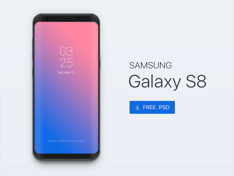 Samsung Galaxy S8 - PSD Mockup