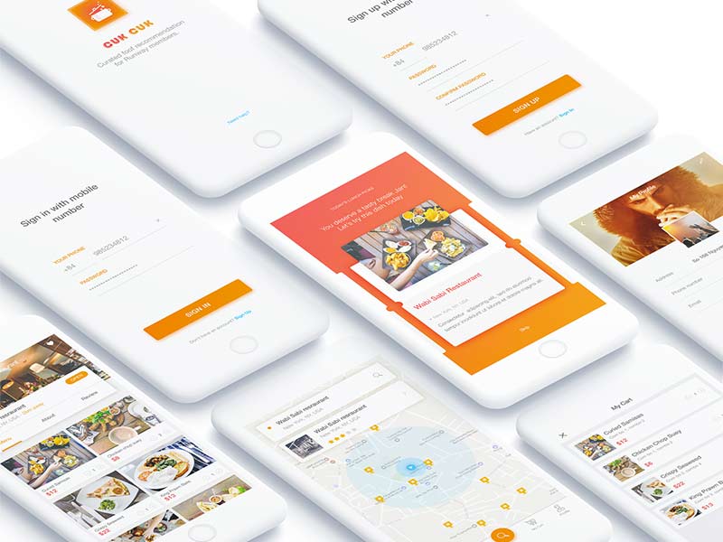 COOK - App UI Kit for Photoshop