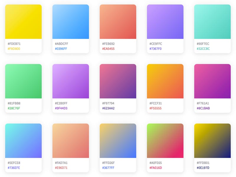 coolHue - Collection of CSS gradients