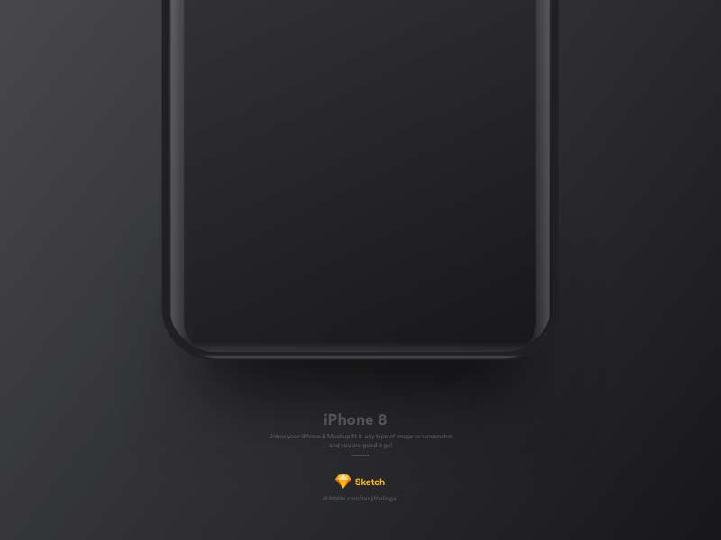 Iphone 8 Concept Sketch Mockup Designermill