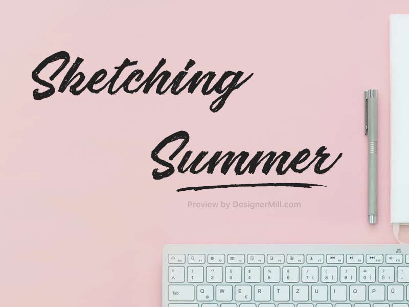 Sketching Summer - Free Font