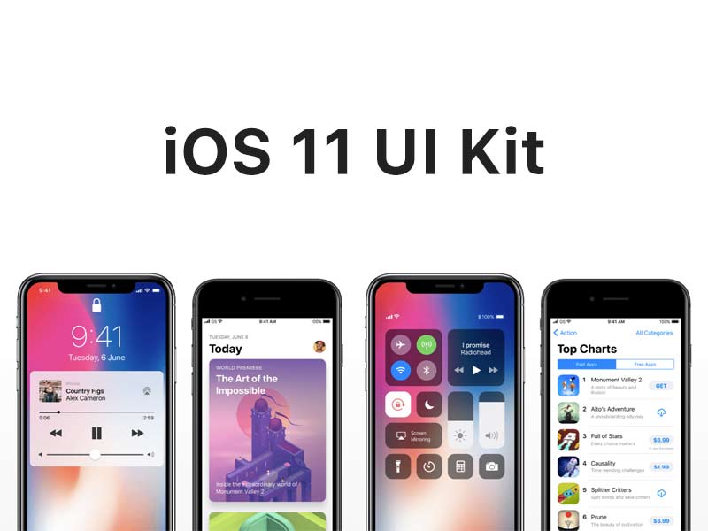 iOS 11 UI Kit for Sketch