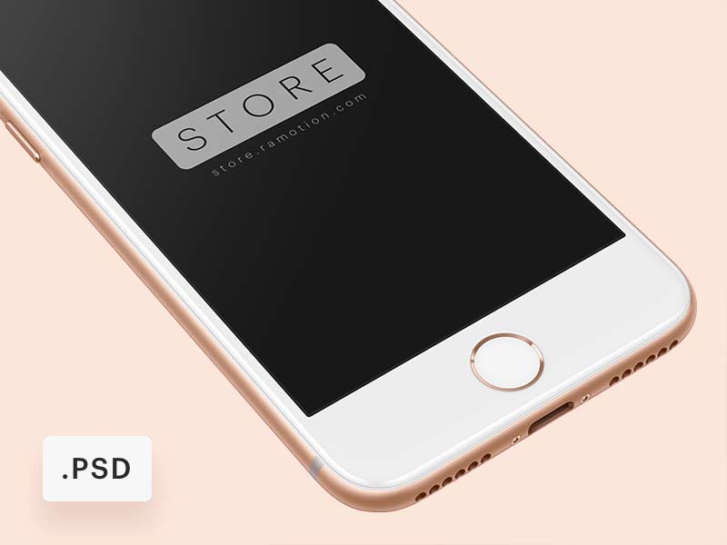 Download iPhone 8 - Free PSD Mockup | DesignerMill