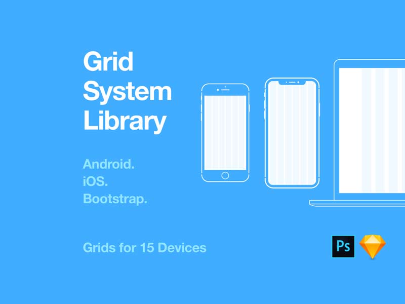 Grid System Library for Sketch and Photoshop
