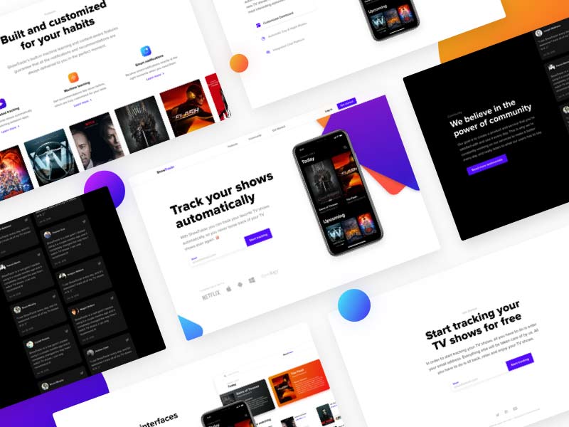 Landing Page Template for Sketch