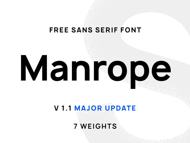 Manrope - Free Font