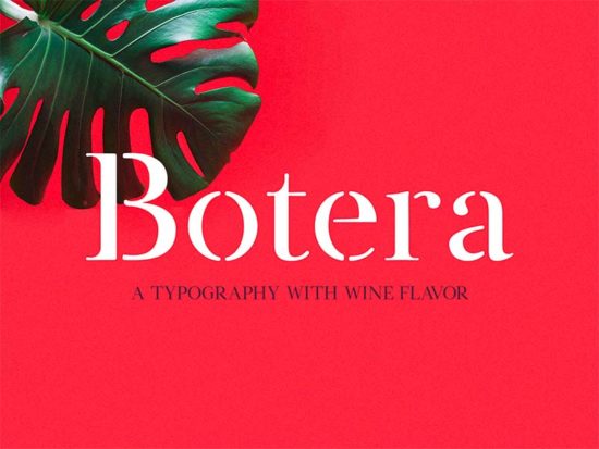 Botera - Free Stencil Font