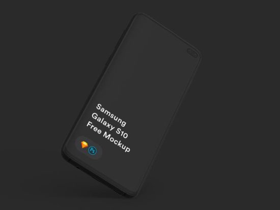 Free Samsung Galaxy S10 Mockup for Photoshop and Sketch