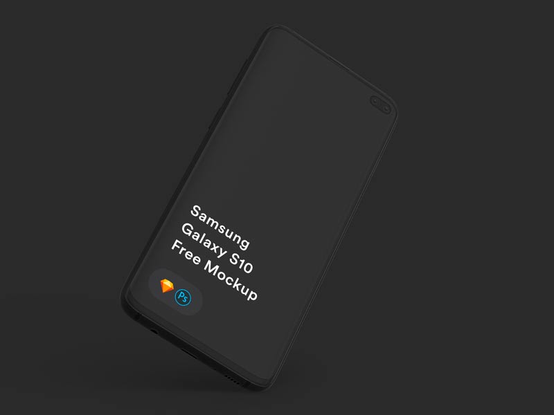 Free Samsung Galaxy S10 Mockup for Photoshop and Sketch