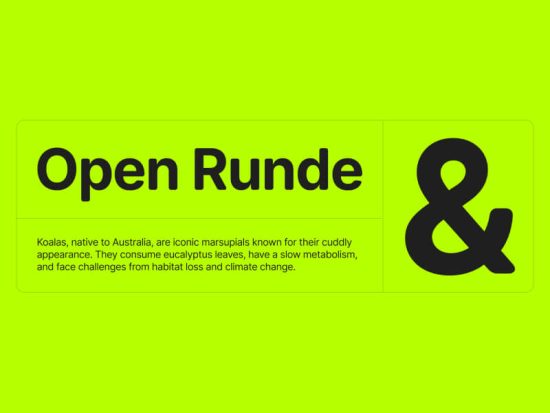 Open Runde - Free Font