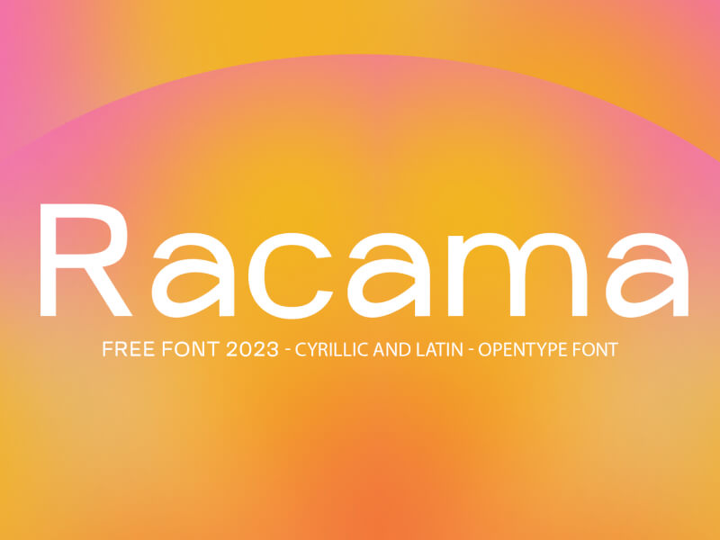 Racama - Free Font